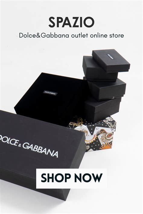 dolce gabbana outlet shop|dolce and gabbana outlet online.